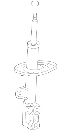 Shock absorber front left Toyota Rav4 13-18