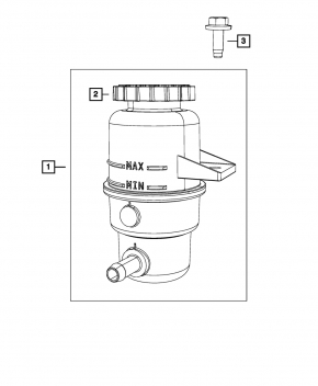 Power Steering Reservoir Dodge Durango 11-15