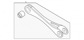 Rear left transverse control arm Kia Niro 23-