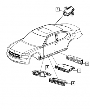 Tire Pressure Monitoring Unit TPMS Dodge Durango 11-12