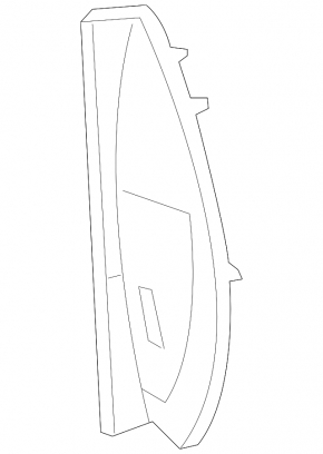 Front panel trim side left VW Beetle 12-19 black