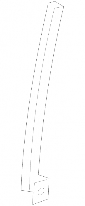 Front left door glass guide Subaru XV Crosstrek 18-23 rear
