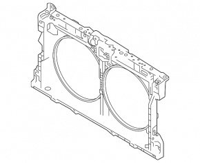 TV panel radiator Nissan Altima 19-