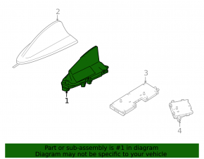 BMW 1 E82 fin antenna 08-13