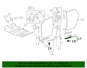 Door sill outer rear left Lexus RX300 RX330 RX350 RX400h 04-09 gray, scratch