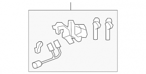 Toyota Camry v40 07-11 keyless trunk lid lock cylinder