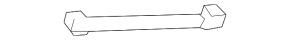 Rear bumper bracket left Honda Accord 13-17