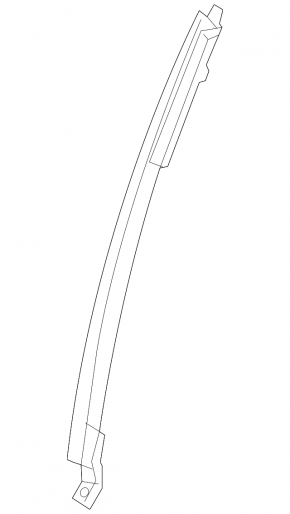 Rear left door glass guide Honda Insight 19-22 rear