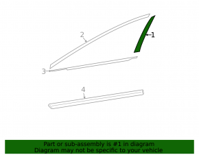 Nissan Altima 13-18 front left side door trim
