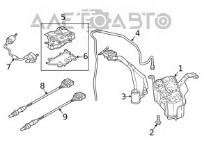 Fuel canister filter assembly Audi Q5 80A 20-24