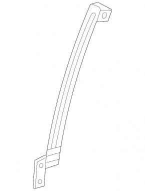 Rear left door glass guide for Nissan Ariya 23-25