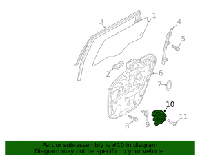 Rear right window motor for Kia Sorento 2021-2025