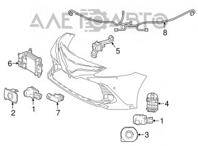 Radar cruise Toyota Camry v70 18-20 with bracket