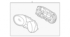 Hyundai Sonata 11-13 instrument cluster