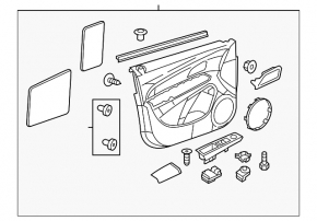 Door trim card front left Chevrolet Cruze 11-15