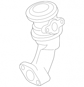 Right EGR valve for Porsche Cayenne 958 11-17 Hybrid