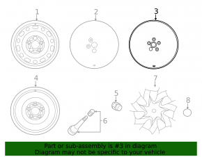 Wheel disk R16 Mazda 3 14-18 BM