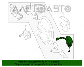 Steering wheel control buttons left Mercedes X164 GL prerest brown