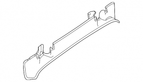 Upper trunk door trim Mercedes W167 GLE 350 450 20-23 on the body, cracks in the fasteners