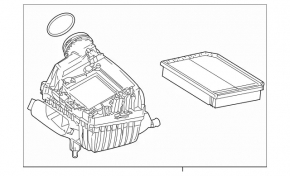 Air filter housing assembly Mercedes CLA 20-26