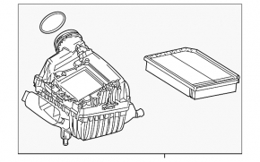 Air filter housing assembly Mercedes CLA 20-26