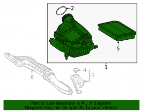 Air filter housing assembly Mercedes CLA 20-26