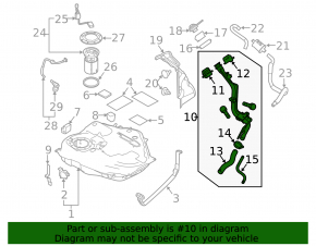 Fuel filler neck Mazda3 MPS 09-13