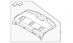 Rear shelf Mazda 6 18-21 type 1