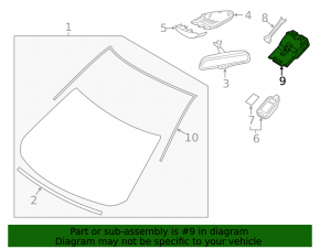 Mazda CX-5 20-25 lane keeping camera on the windshield