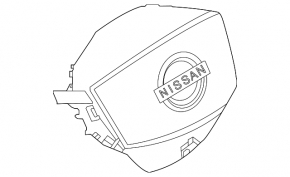 Nissan Ariya 23-25 black steering wheel airbag