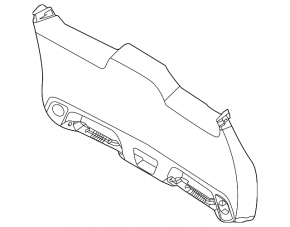Lower Trunk Door Trim Ford Bronco Sport 21-25 Black