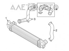 Intercooler BMW X1 F48 16-19 B48