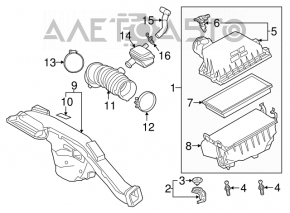 Air filter housing Toyota Rav4 19- 2.5 complete