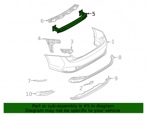 VW Jetta 22-26 rear bumper reinforcement