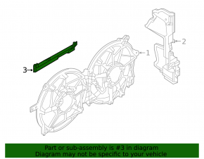 Upper radiator deflector Nissan Altima 19-24 2.5