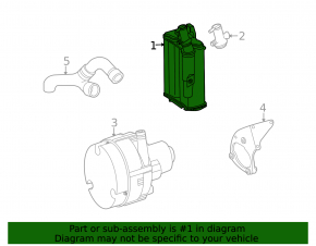 Mercedes W221 carbon canister absorber, bare
