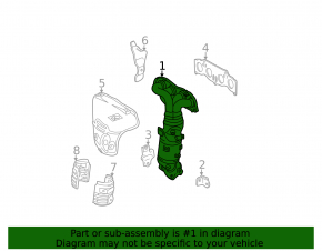 Exhaust manifold with catalytic converter for Toyota Solara 2.4 04-06, with lambda sensor