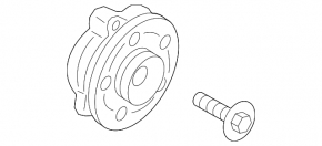 Front left hub Volvo XC40 19-25