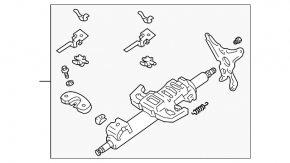 Steering column for the 98-03 Lexus RX300