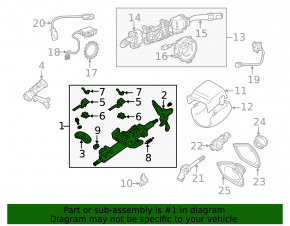 Steering column for the 98-03 Lexus RX300