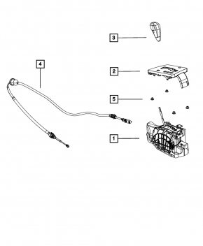 Gearbox shifter Dodge Challenger 09-14 prerest