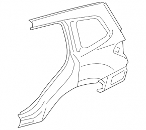 Rear right wing Subaru Forester 14-18 SJ