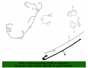 Lower foot-operated trunk opening sensor for BMW X3 G01 22-24