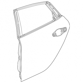 Acura Integra 23-25 rear right door assembly, silver