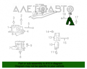 Engine mount rear Jeep Compass 11-16 2.0 Febest