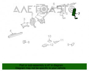Lexus RX350 RX450h 10-15 Rear Left Seat Airbag
