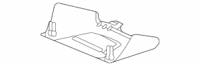Honda CRV 23-25 interior mirror cover, black, for camera, complete