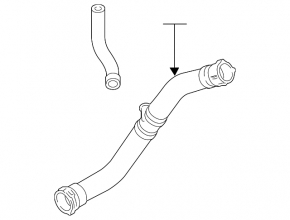 Cooling pipe lower Audi Q7 4L 10-15