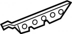 Rear bumper mount right Infiniti QX50 19- mount broken