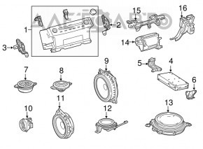 Subwoofer Lexus IS 14-24